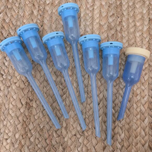 Dr. Brown’s Options Bottle‎ Replacement Vent Reservoir Blue 8oz/4oz Set of 7 - Picture 2 of 2